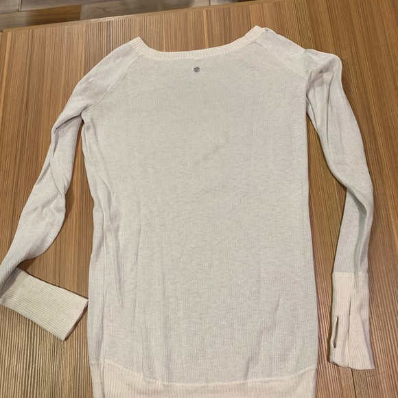 Lululemon chai time pull over reversible sweater cashlux Cashmere 6 EUC - Picture 8 of 10